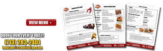 Crawdads! Crawfish Boil & Cajun Catering Menu Items
